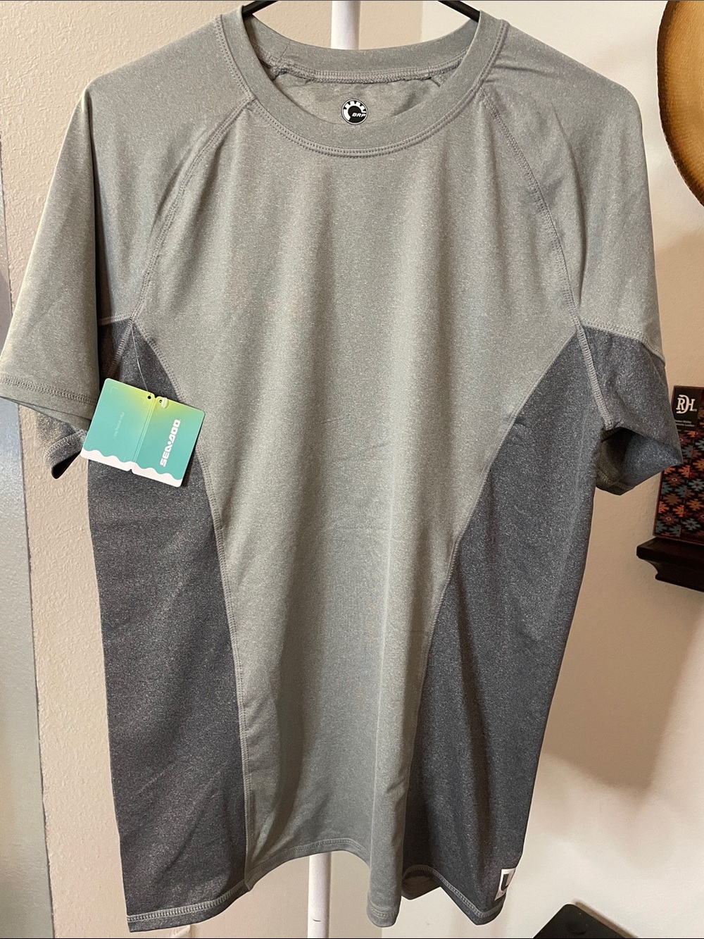 Sea Doo Gray Rash Guard with Sun Protection
